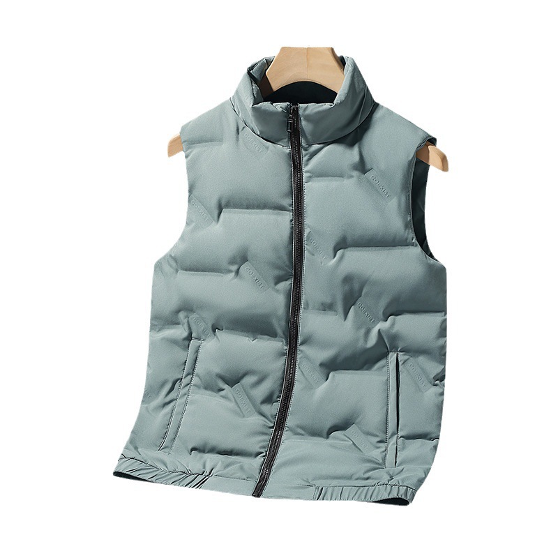 Abbigliamento maschile Gilet leggero in seta e cotone per uomo, gilet con collo alto, gilet in seta e cotone bianco, giacca casual in seta e cotone per uomo_voghion.com
