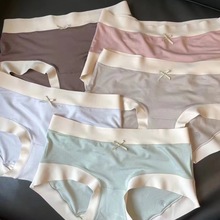 日单1.0莫代尔润肤裤无痕中腰女生内裤简约舒适抗菌底裆三角裤头