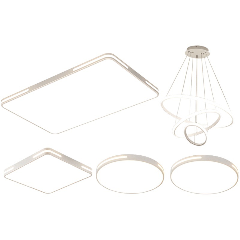 Paquete combinado de lámparas para toda la casa, juego de lámparas de techo, modelo nuevo 2026, lámpara de sala de estar moderna y sencilla, protección para los ojos.