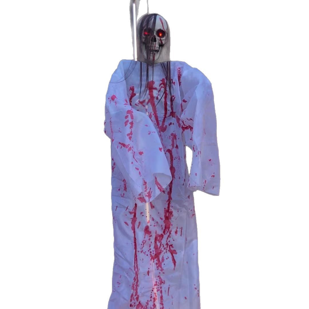 Halloween horrores transfronterizos esqueletos brillantes fantasmas llamando colgantes de mujer embrujada decoración de la habitación colgante de hechicería accesorios aterradores