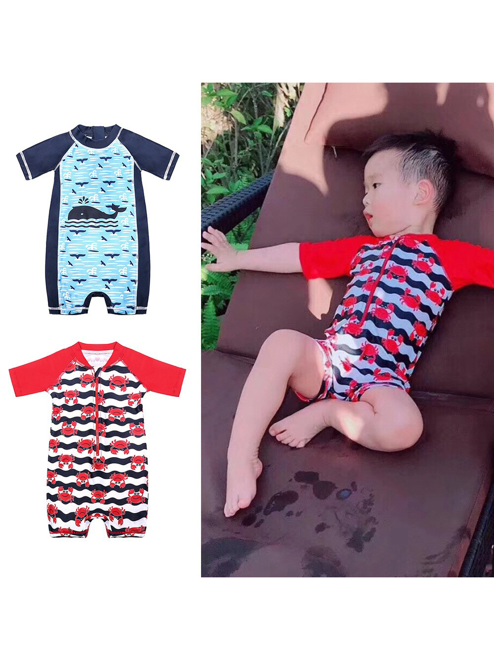 cartoon children's cute swimwear for boys