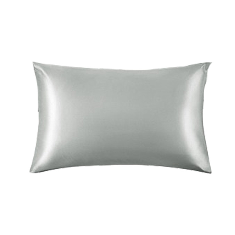Funda de almohada tipo sobre de satén de gran venta transfronteriza SHEIN universal Amazon funda de almohada de imitación de seda de color puro.