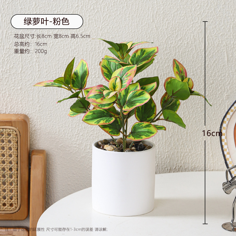 Oficina de escritorio de imitación de plantas verdes suculentas macetas interiores cerámicas adornos en plantas biónicas falsas flores bonsai