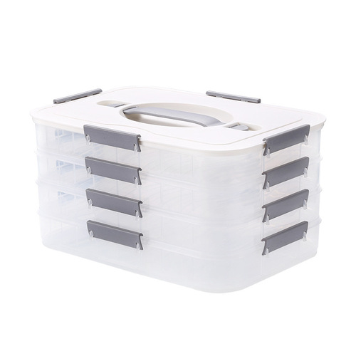 Dumpling Storage Box Freezing Box Water Dumpling Freezer Preserving Box Refrigerator Household Organization Microwave Wonton Storage Box