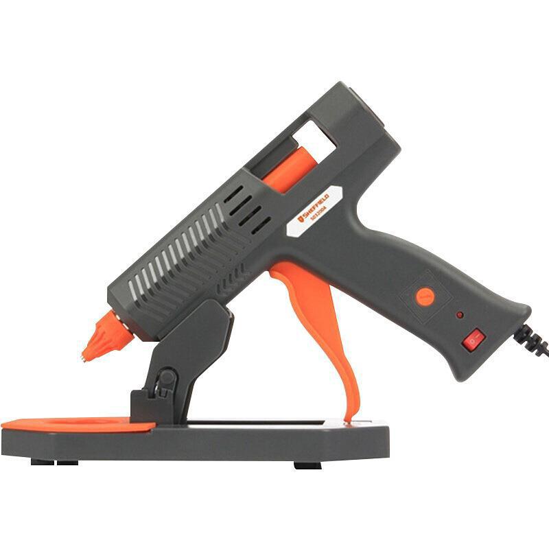 钢盾S032004 工业级可调温热熔胶枪80-120W美工热熔胶枪家用胶枪