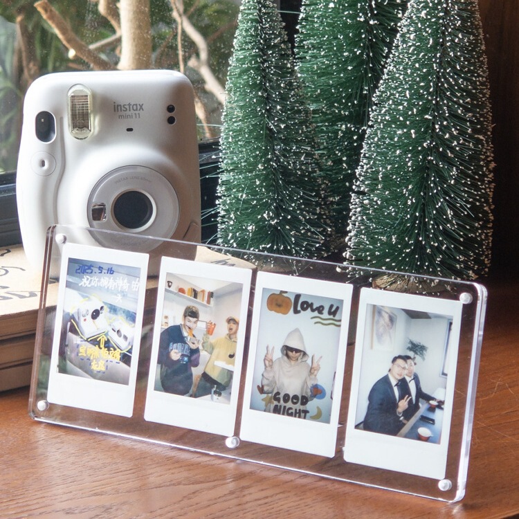 Acrylic Photo Frame Display Stand for Polaroid Mini Photo Paper