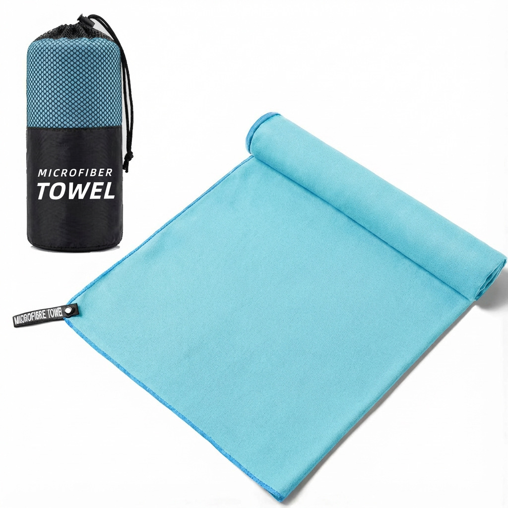 Absorción transfronteriza portátil toalla de secado rápido natación microfibra logo personalizado toalla deportiva succión de sudor gimnasio