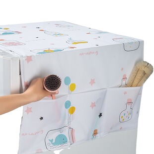 Single Open Double Open Household Refrigerator Dust Cover Waterproof and Dustproof Restaurant Kitchen Fabric Cover Home Fabric Dust Bag