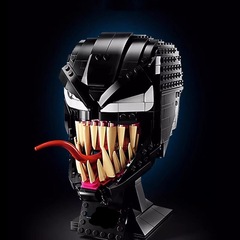 99まさにクロスボーダーのスーパーヒーロー漫威シリーズの暗い毒のヘルメットの模型は小さい粒子の積み木のおもちゃを詰めます。