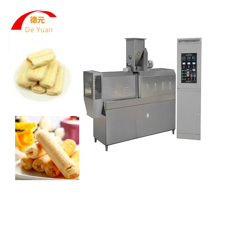 夹心米果生产线 夹心糙卷生产线 休闲食品膨化机 切断机 膨化机