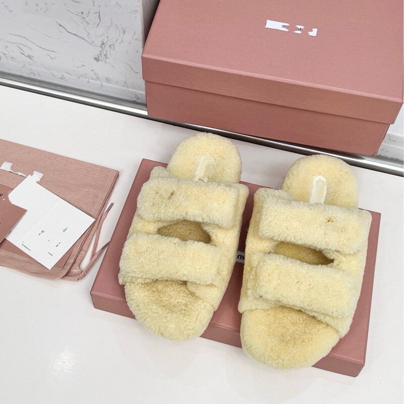 鼎版  25秋冬新款真皮羊羔毛拖鞋厚底外穿女皮毛一体松糕底毛毛鞋|undefined