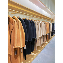 女装批发货源杭州秋冬季韩版宽松纯羊毛尼女外套走份品牌折扣女装