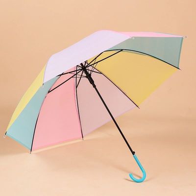 Rainbow Umbrella Scrub Rainbow Umbrella Long handle men and women personality advertisement Cheap Batch LOGO Advertising umbrella wholesale