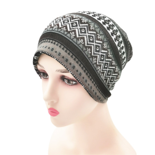 Hats for women in autumn and winter, Korean style trendy baotou hats, men's fashionable pullover hats, large square turbans, piles of pregnant women's confinement hats