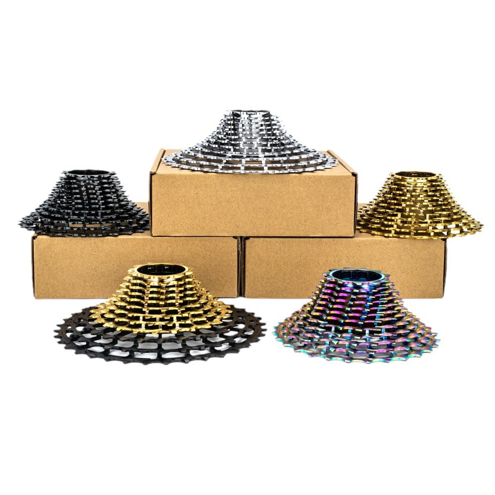 ZTTO Alta eficiencia y peso ligero 12 velocidades 28-36T volante de bicicleta de carretera todo en uno volante hueco de color todo en uno