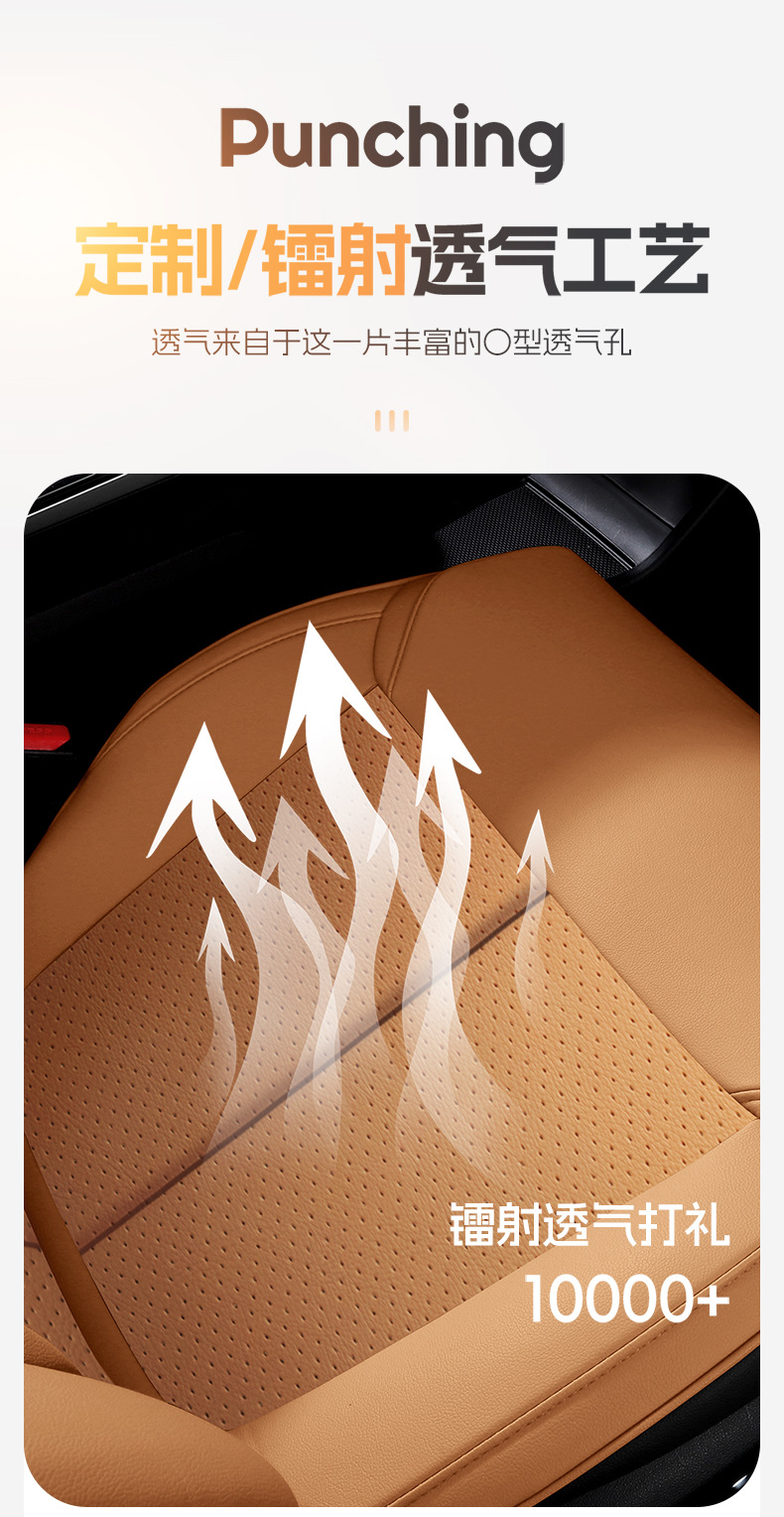 Specially Designed for 25 Geely Boyue L Seat Covers, Suitable for All Seasons, Full Surround Cushion, Fourth Generation Leather Seat Cover