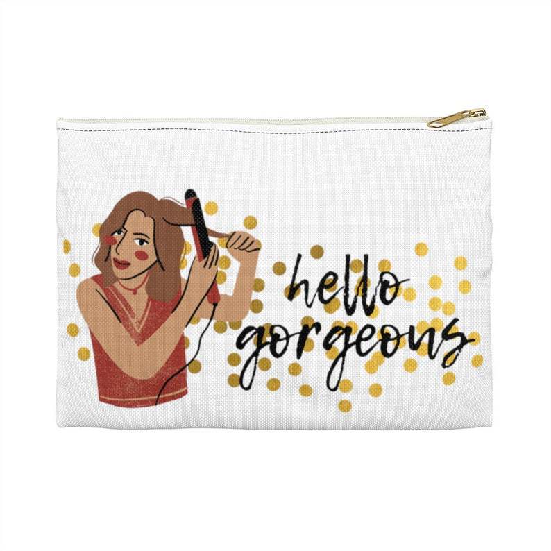 新款时尚数码双面印花涤纶拉链化妆包可定制印logo涤纶化妆品收纳