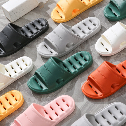 Women's Summer Home Couple Indoor Home Use Leaks Bath Shower Quick Dry Anti-Slip EVA Cool Slippers for Men