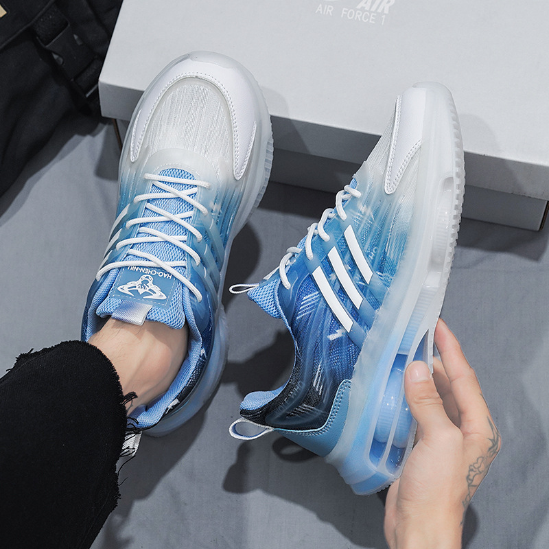 Otoño zapatos de los hombres de malla transpirable de moda todo partido casual juventud corriendo deportes de los hombres de altura oculta aumento de los zapatos de papá