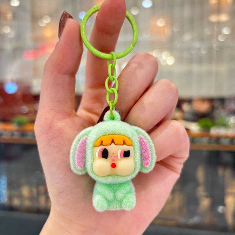 植毛泣き人形キーホルダーかわいいアニメ人形クロスボーダーキーホルダーかばんストラップメーカー卸売り|undefined