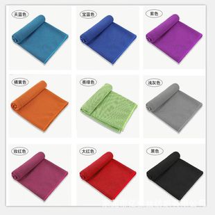 Cooling Sports Towel Absorbs Sweat, Ice Cooling Towel for Running, Gym, Wrist Sweat Wiping, Plain Color, Quick-Drying, Cooling Ice Towel