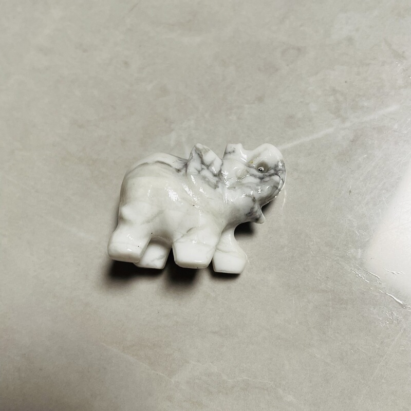 天然水晶多种材质小象原石雕刻打磨水晶小象摆件 图 12