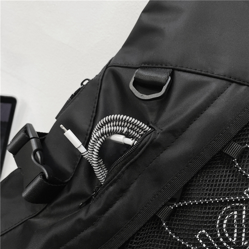 WEPOWER nueva moda Carta Grande de los hombres y las mujeres bolsa de pecho guardapolvos de la motocicleta de gran capacidad de hombro bolsa de mensajero