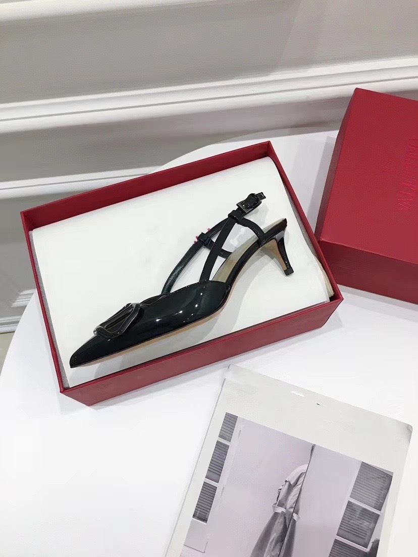 블랙 페이턴트 가죽 [4cm]