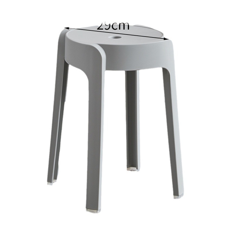Taburetes de plástico gruesos mesas de comedor caseras cocinadas de cocina simple banco alto nórdico sala de estar respaldo molino de viento cuadrado nuevo
