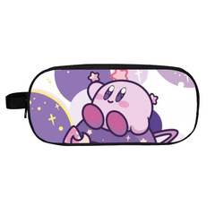 新款星之卡比周邊筆袋學生多功能可愛創意簡約卡通雙層文具盒批發