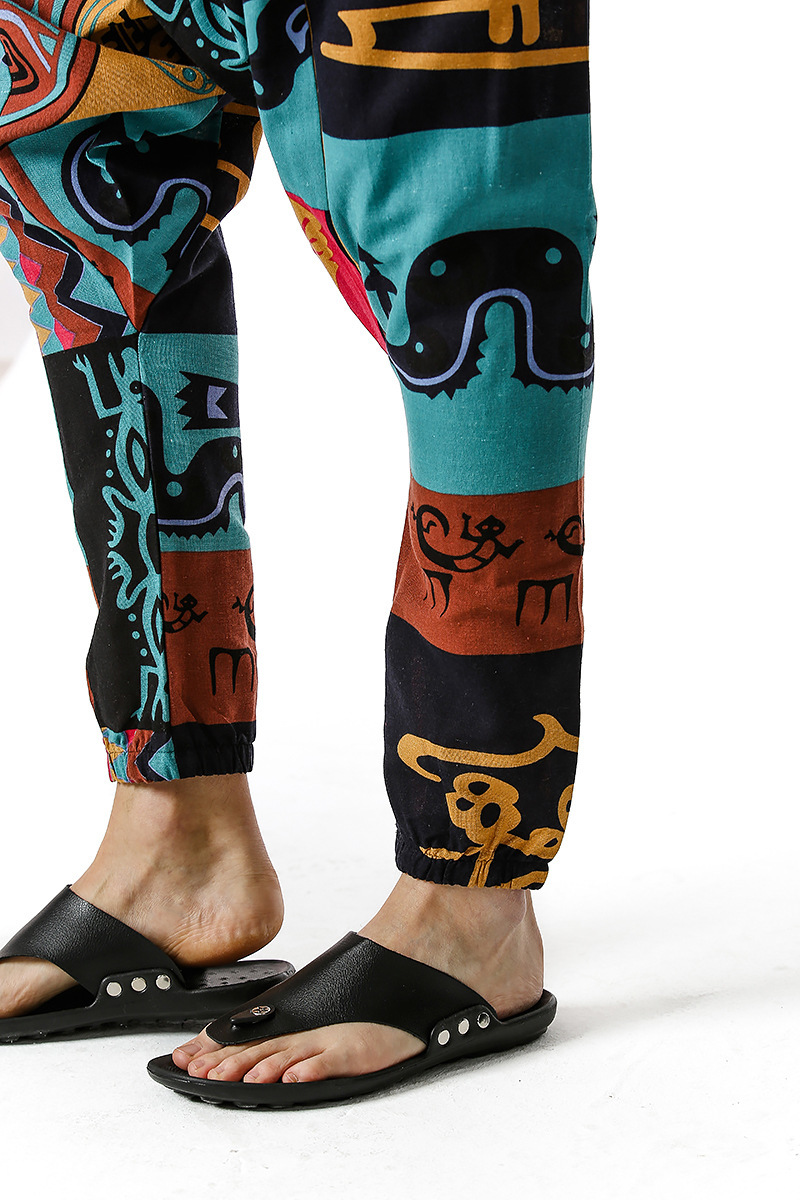 men's and women's foreign trade Harun yoga pants loose bohemian pants hanging pants moth pants 35