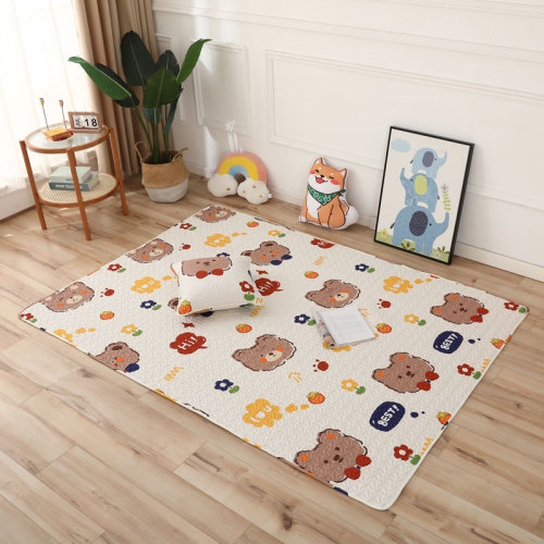 Manufacturer wholesale pure cotton anti-slip mat for children living room bedroom crawling mat baby crawling mat home use carpet dropshipping