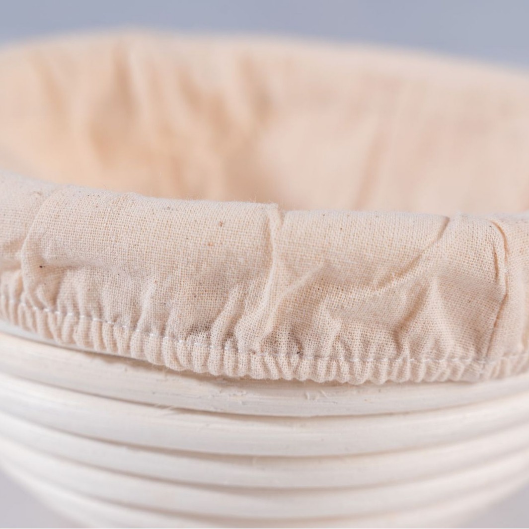 Cesta de fermentación de pan de ratán redondo oval masa fermentación herramienta indonesio ratán fermentación cesta hornear traje