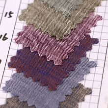 纯亚麻色织布 亚麻双色面料 麻纱交织麻面料 衬衫连衣裙休闲面料