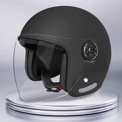 Motosiklet kaskı (dəbilqə) – Warmth, Riding Safety - a01-matt-black-hd-long-lens