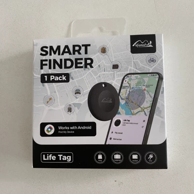 Cross-Border Googletag Global Tracker Pet Locator/Key Wallet Anti-Loss Device Suitable for Android (GPS Locator) - black