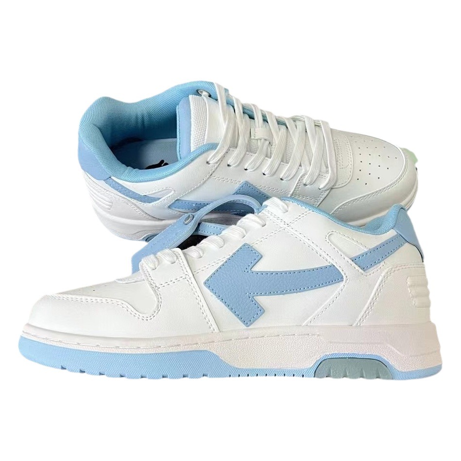 23 verano otoño marca de moda pareja zapatillas hombres Panda blanco zapatos ow cuero transpirable low Top Sneaker