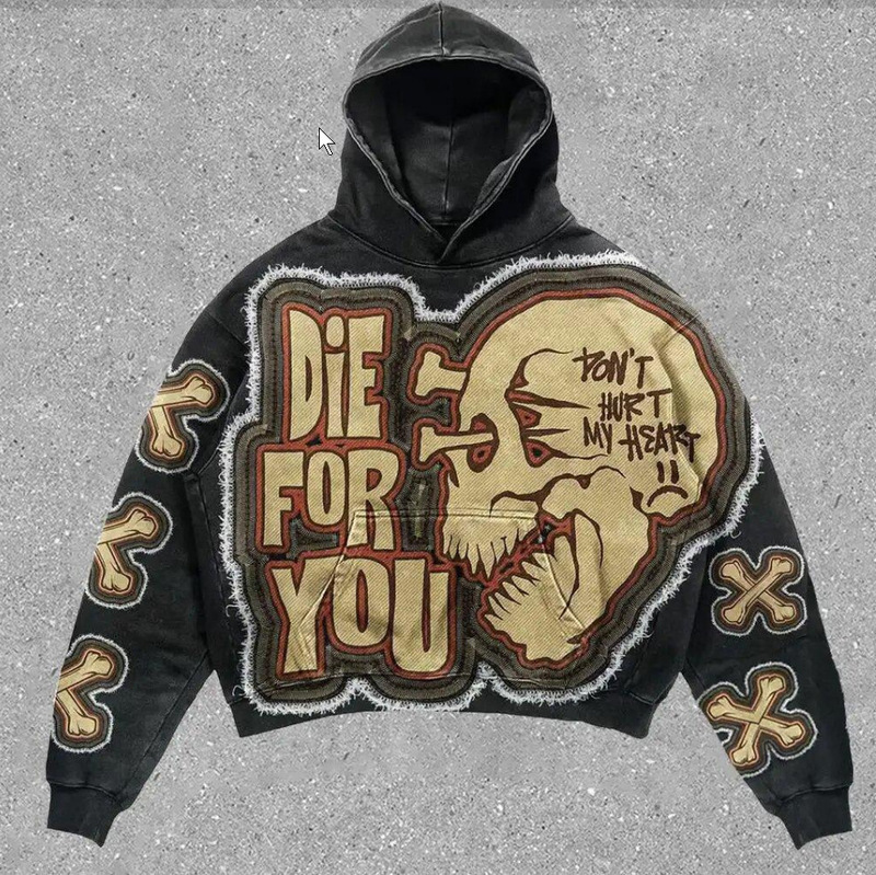 2024 new cross-border in stock washed hooded sweater national tide treasure boy hoodie pullover jacket wholesale