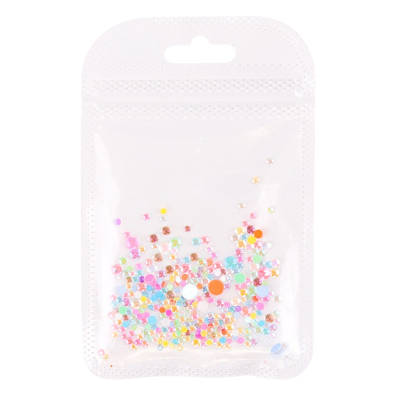 Transfronteriza nueva sirena colorida perla Aurora cristal transparente decoración de uñas joyería de uñas DIY 300 piezas en stock