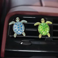 Трансграничный новый милый сплав черепаха автомобиль выход воздуха украшения автомобильный аромат диффузор автомобиль забавный декор