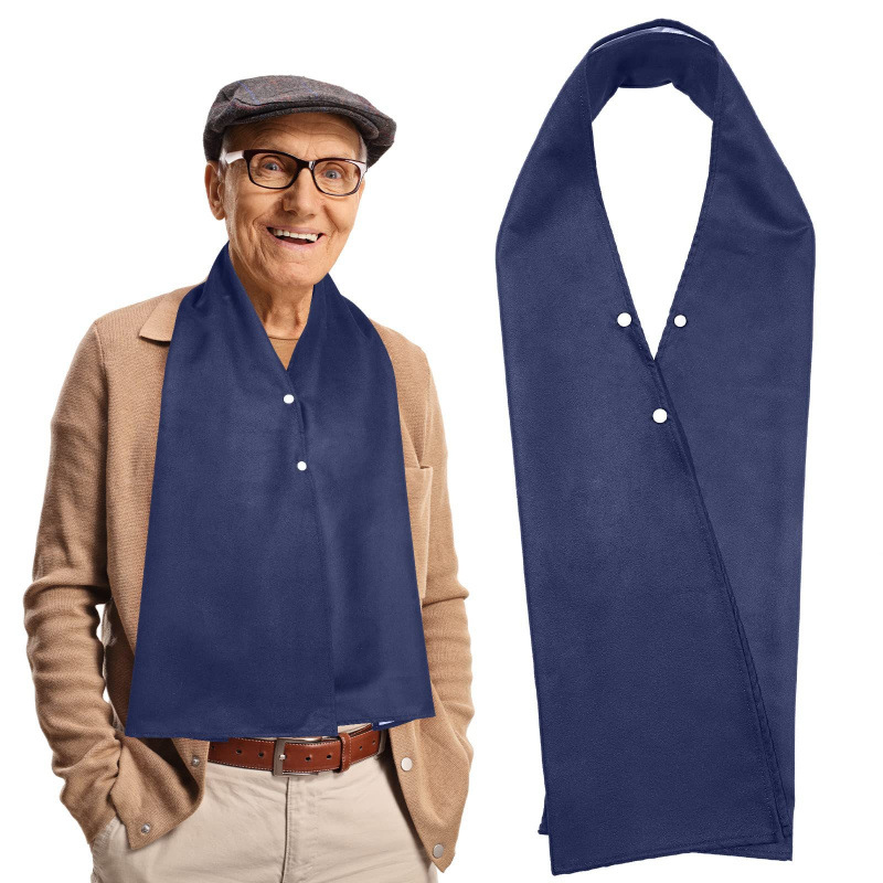 네이비 블루-(맞춤 제작 필요) 스카프 스타일 턱받이