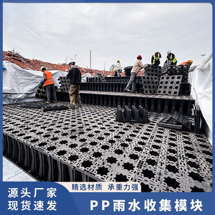 Rainwater Collector Manufacturer Direct Sales Pp Reservoir Module Sponge City Rainwater Reuse System Collection Reservoir