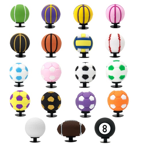 3D Stereo Hole Shoes Decorative Accessories, Shoe Flowers, Shoe Clips, Creative Football Basketball Volleyball