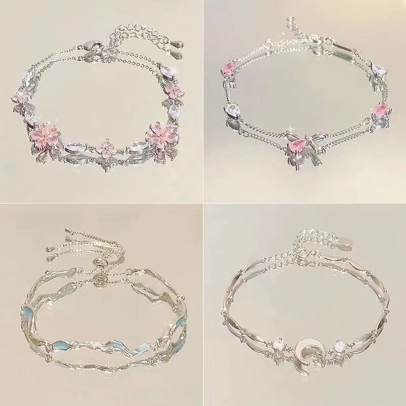 Blue Wave Bracelet 2025 Light Luxury New High-End Trendy Niche Design Planet Fresh Bracelet Zircon Jewelry