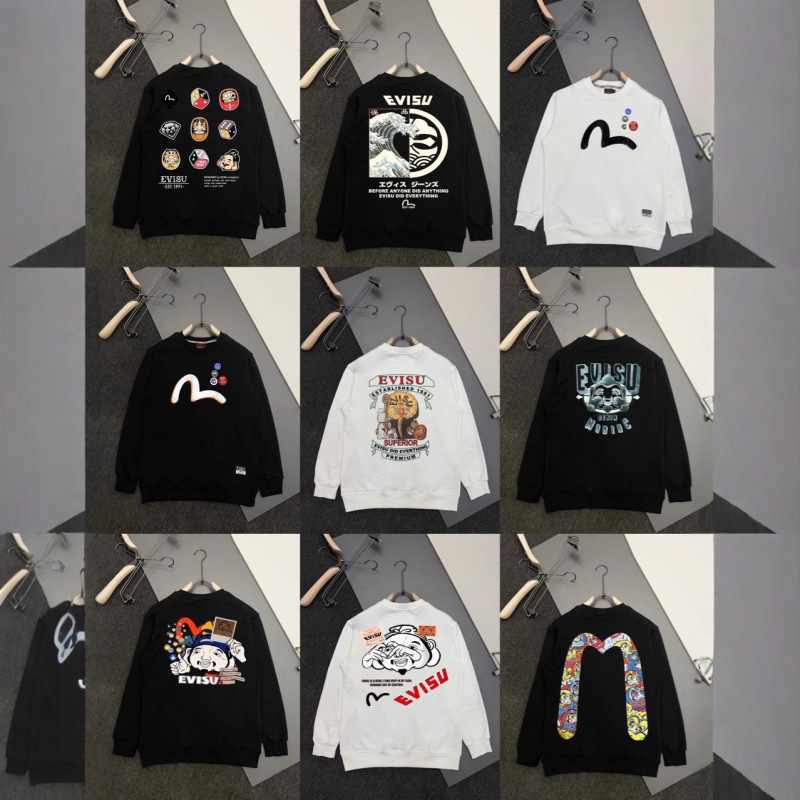 Sweatshirt Evisu Fushen 25Th Anniversary Autumn/Winter Sweatshirt Crew Neck Sweatshirt