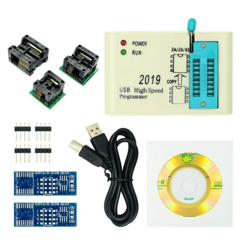 EZP2019 высокоскоростной USB SPI программатор 24 25 93 Flash BIOS, адаптер для SOP