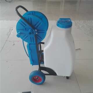 60L电动的充电款四轮推车打药机 手推式高压喷雾器农用电动喷雾器