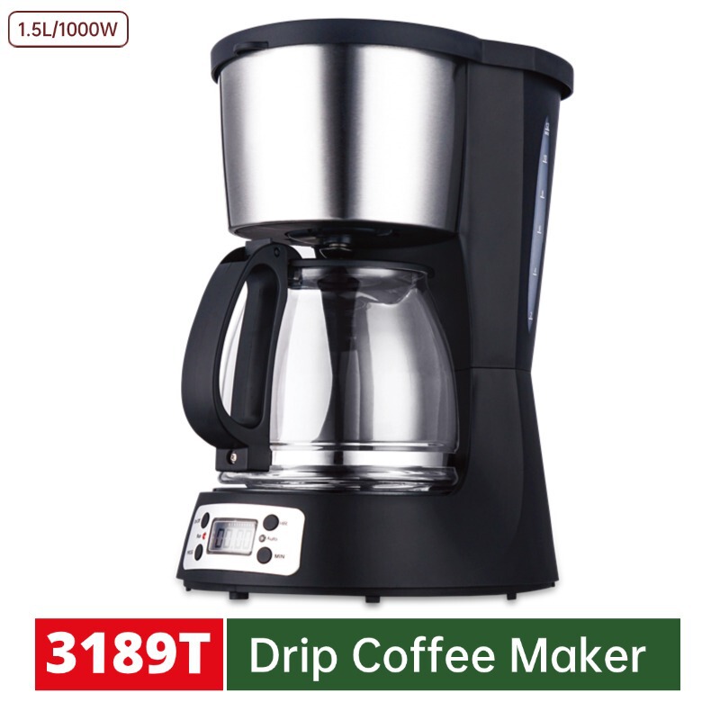 Foreign Trade Customized Household Automatic All-In-One Small Coffee Machine Drip-Type Office Multi-Function European Coffee Machine