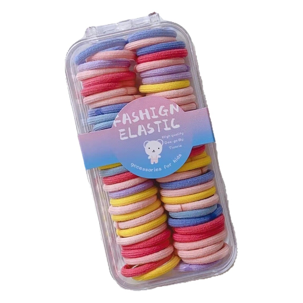 Banda de goma para niñas Tamaño pequeño no duele el cabello banda de pelo de pulgar elástico corbata de bebé para niños pequeña Choo cuerda de pelo Linda accesorios para el cabello