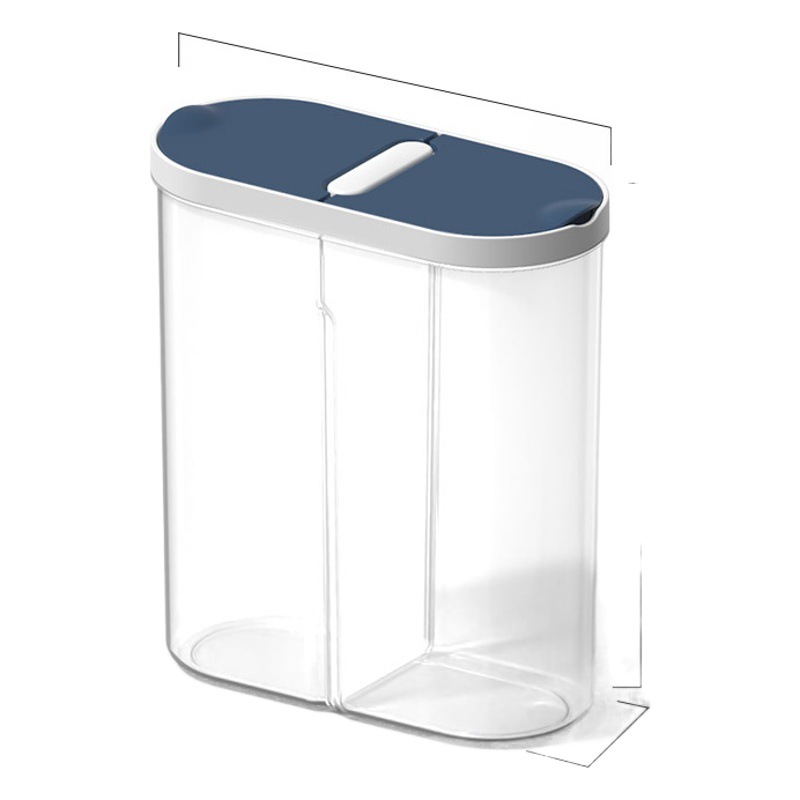 Nuevo alimento sellado tarro de grano caja de almacenamiento hogar cocina tuerca separada tarro de plástico de grano tarro de almacenamiento